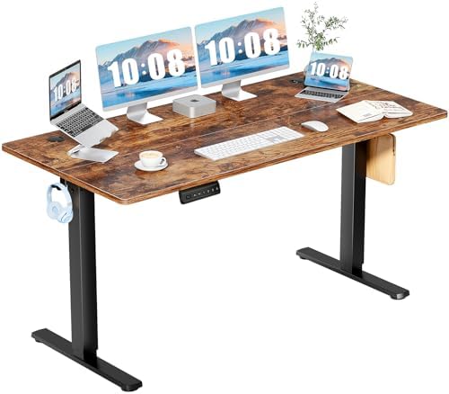 DUMOS 63 Inch Electric Standing Desk, Memory Adjustable Home Office Desk by DumosLifestyle