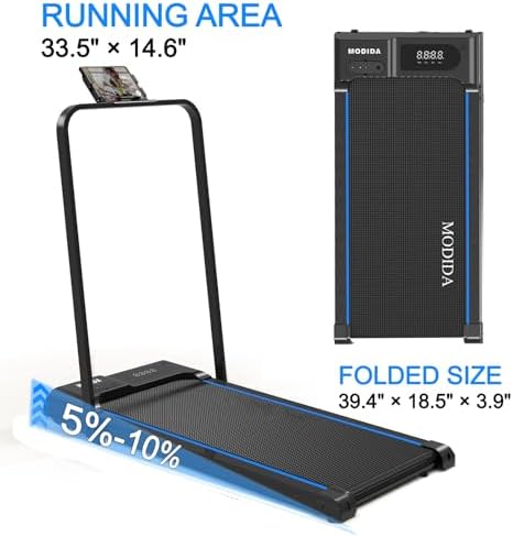 3 in 1 Under Desk Treadmill with Incline Walking Pad for Home & Office - Image 2