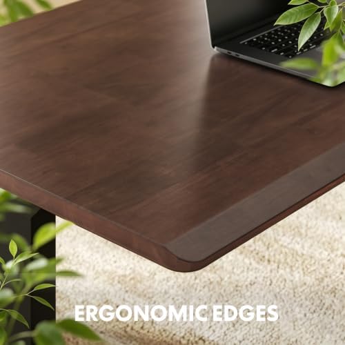FLEXISPOT 63 x 30 Inch WoodiX Solid Wood Executive Standing Desk, Walnut - Image 6