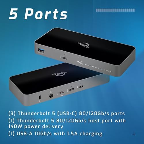 OWC Thunderbolt 5 Hub 5-Port Connectivity Solution - Image 2
