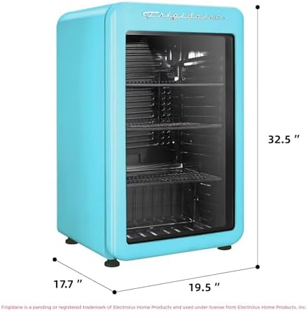 Frigidaire Retro Compact Refrigerator with Glass Door, 3.2 cu ft Countertop Fridge, Rounded Corners, Premium, for Office, Bedroom, Dorm Room, Cabin - Image 5