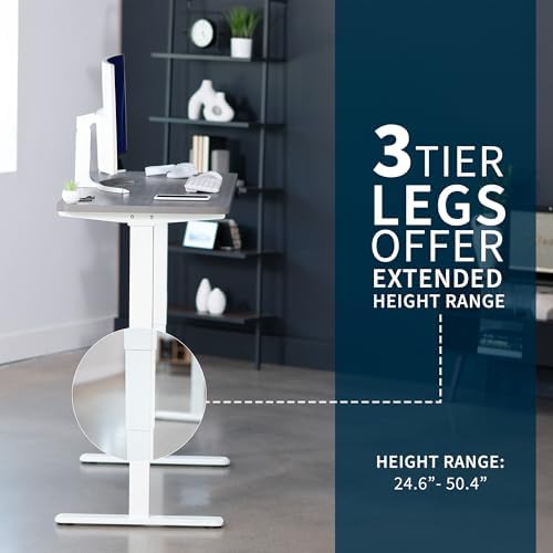 VIVO Dark Gray 60 x 24 in Standing Desk, DESK-KIT-2W6G - Image 5