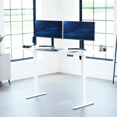VIVO White 83 x 30 in Standing Desk, DESK-KIT-1W8W - Image 2