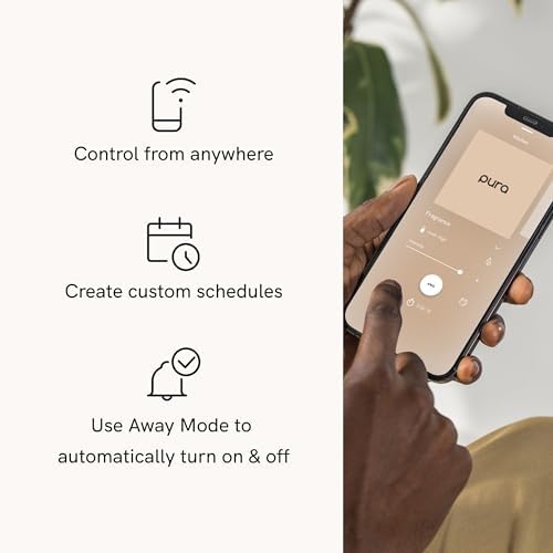 Pura - Smart Home Fragrance Device Starter Set - Pura 4 - Scent Diffuser for Home - Includes Fragrance Aroma Diffuser - Square Box, Lavender Fields and Yuzu Citron Scent Refills - Image 4