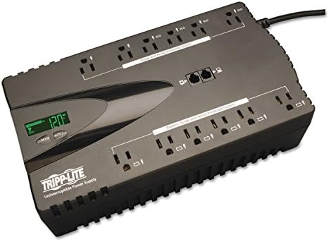 TRPECO850LCD - Tripp Lite UPS 850VA 425W Eco Green Battery Back Up LCD 120V USB RJ11 PC 12 Outlet - Image 2