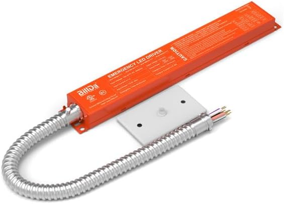 BillDa Emergency LED Driver -25W Output- 90-Min Backup | 100-347V Input, 170V DC Output, UL924 Listed | CA Title 20 Compliant & Self-Diagnostic with Li-Ion Battery | for LED Panels Downlights Tubes by LumeGen