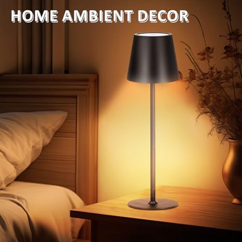 Retisee 6 Pack Cordless Table Lamp Portable Rechargeable Lamp, Black - Image 6