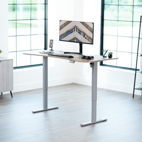 VIVO Reclaimed Wood 63 x 32 in Standing Desk, DESK-KIT-1G1P - Image 2