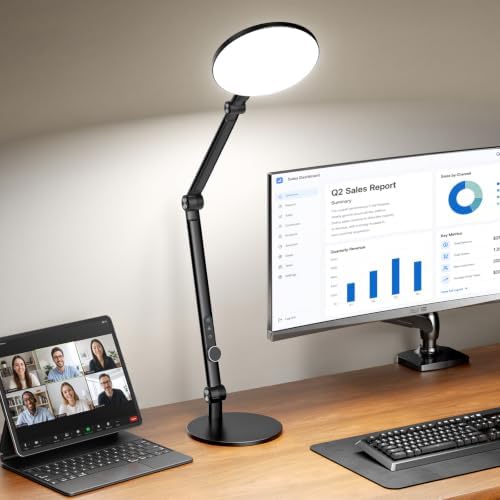 LitONES Desk Lamp for Home Office, Professional Video Call Light by LitONES