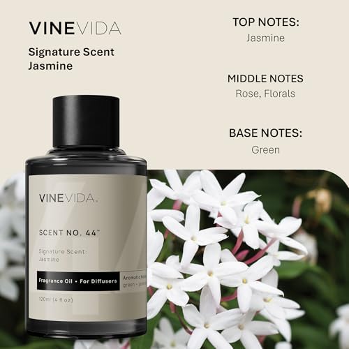 VINEVIDA [4 Fl Oz] Jasmine Fragrance Oil for Cold Air Diffusers, Essential Oils for Diffuser Oil Refill & Air Freshener Room Spray - Image 2