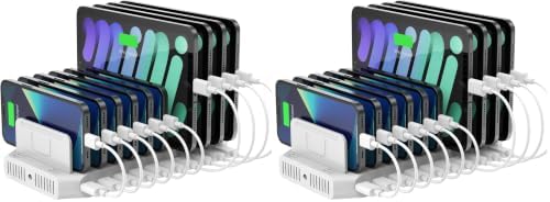 Unitek 96W 10-Port USB iPad Charging Station with Quick Charge 3.0 (Pack of 2) by Unitek
