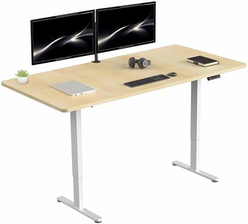 VIVO Light Wood 71 x 36 in Standing Desk, DESK-KIT-E2W7C-36 by VIVO