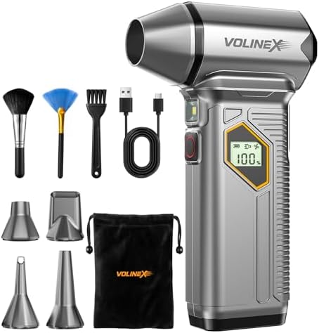 VX-101 Pro Max Compressed Air Duster for PC, Car Cleaning by VOLINEX