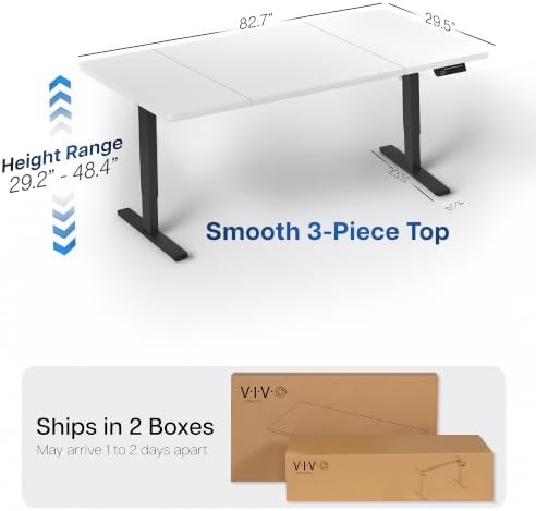 VIVO White 83 x 30 in Standing Desk, DESK-KIT-1B8W - Image 3