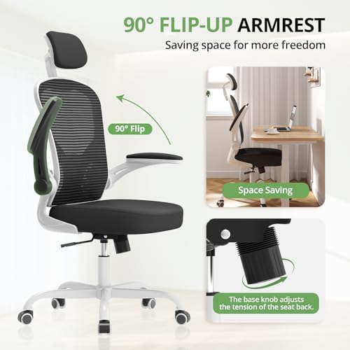 Synorla Office Chair|330LBS Capacity Ergonomic Desk Chair - Image 4