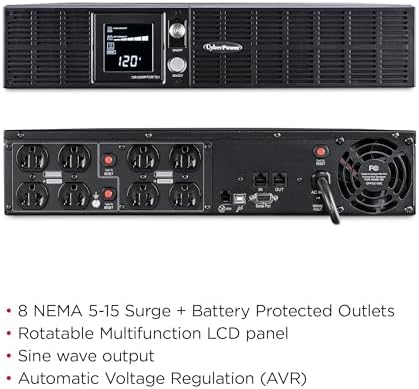CyberPower OR1500PFCRT2U PFC Sinewave Battery Backup and Surge Protector - Image 3