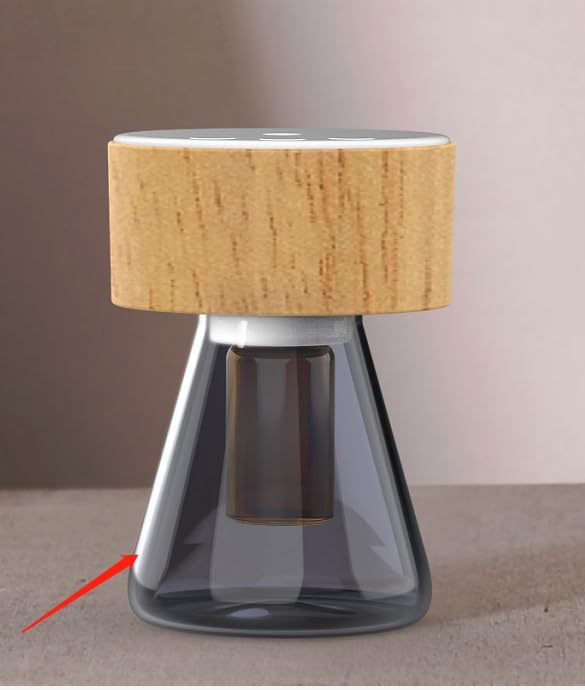 LOXIM Twilight Aromatherapy Diffuser with Sweet Dreamscape Essential Oil Blends, Atomizing Technology Diffuser with Essential Oil Set, Optional LED Light, No Water, Quiet, Battery Operated -Woodgrain - Image 2