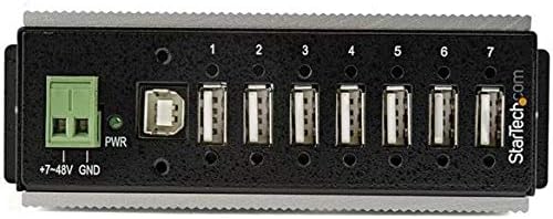 StarTech 7-Port USB 2.0 Hub, Metal, ESD Surge, Extended Temp (HB20A7AME) - Image 2