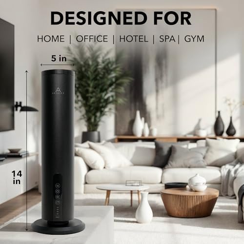 Breeze Waterless Diffuser, Cordless & Rechargeable, 2 Fragrance Oil, Black - Image 3