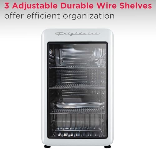 Frigidaire Retro Compact Refrigerator with Glass Door, 3.2 cu ft Countertop Fridge, Rounded Corners, Premium, for Office, Bedroom, Dorm Room, Cabin - Image 6