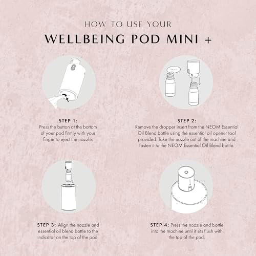 NEOM Wellbeing Pod Mini+ Essential Oil Diffuser, Black I Waterless and Wireless I Portable & Versatile - car, Office or Home I Up to 125 Hours of Natural Fragrance use per Charge - Image 5
