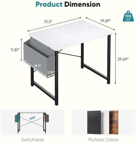 OLIXIS Small Computer Desk, 31 Inch Gaming Desks for Home Office - Image 3