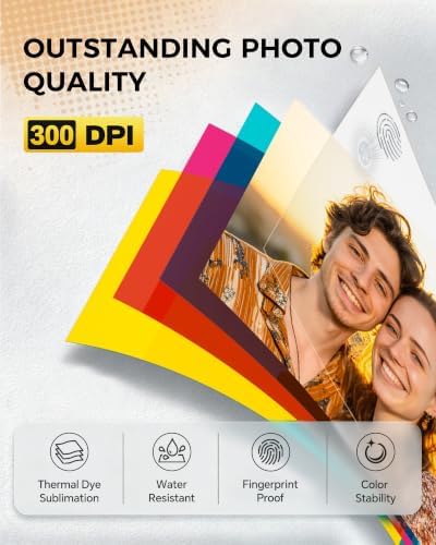 HPRT Photo Printer 4x6, +108 Sheets Photo Paper & 2 Ribbons - Image 3