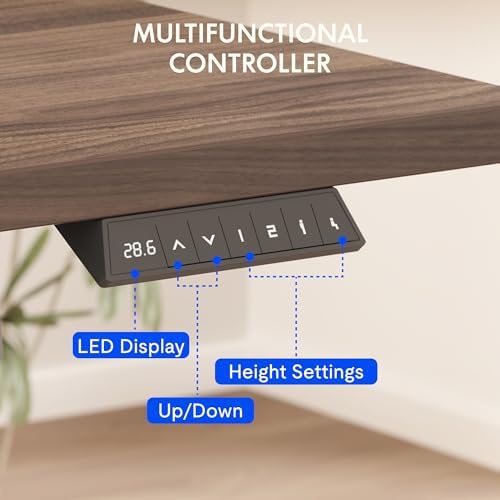 FLEXISPOT 60"x24" Electric Standing Desk, Black Walnut - Image 3