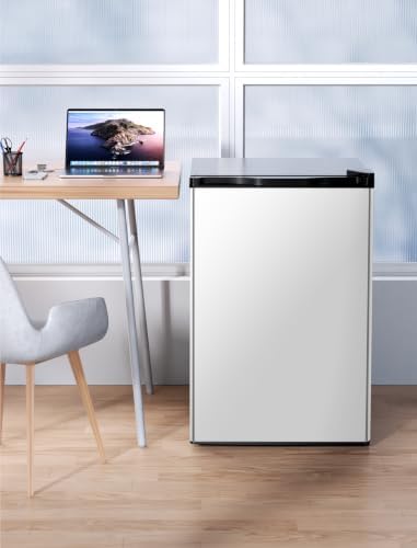 COWSAR 3.1 Cu.ft Mini Dorm Fridge for Bedroom Apartment Office, Silver - Image 6