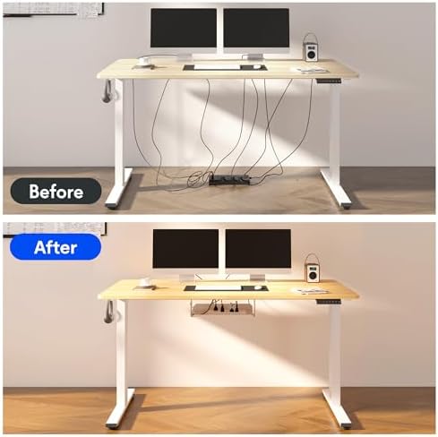FLEXISPOT EN2 60"x24" Standing Desk with Power Strip Bundle, Maple - Image 6