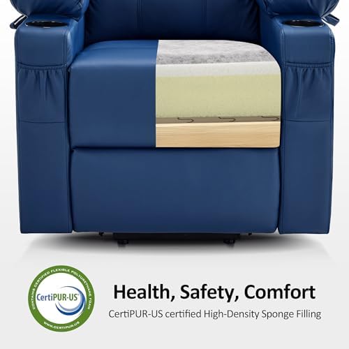 MCombo Small Power Lift Recliner Chair for Elderly, Heat and Massage 7141 - Image 5