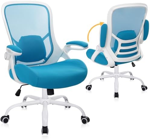 HYLONE 400lbs Heavy Duty Office Chair, Computer Desk Chair Blue by HYLONE