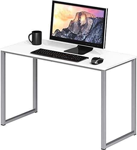 SHW Mission 32-Inch Home Office Computer Desk, White by SHW