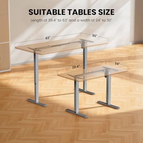 ErGear Electric Standing Desk Legs for 39.4-63.3 inch Desktops, 176 lbs - Image 5