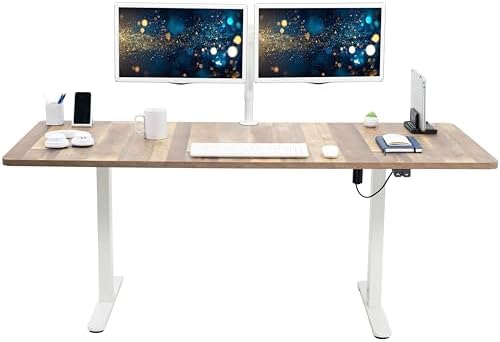 VIVO Reclaimed Wood 71 x 30 in Standing Desk, DESK-KIT-0W7P by VIVO