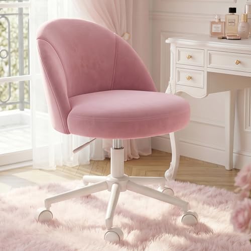 EnHomee Vanity Chair with 13" Back Lumbar Support & 20" Wide Seat by EnHomee