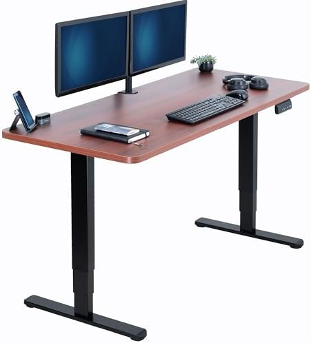 VIVO Dark Walnut 60 x 24 in Standing Desk, DESK-KIT-2B6D by VIVO