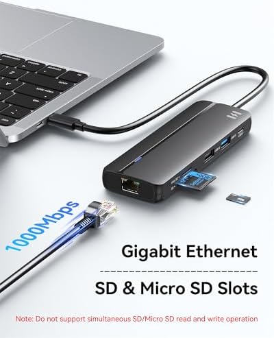Selore Docking Station for MacBook Pro/Air, 10-in-1 Dual HDMI Adapter - Image 6