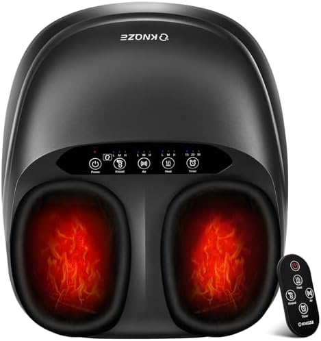KNQZE Shiatsu Foot Massager with Heat for Plantar Fasciitis, FSA Eligible by KNQZE