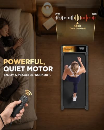 Walking Treadmill Pad with 0–5% Incline, 2.5HP | Compact Treadmill，Perfect for Running, Walking & Under-Desk Use，Quiet Operation for Home or Office - Image 5