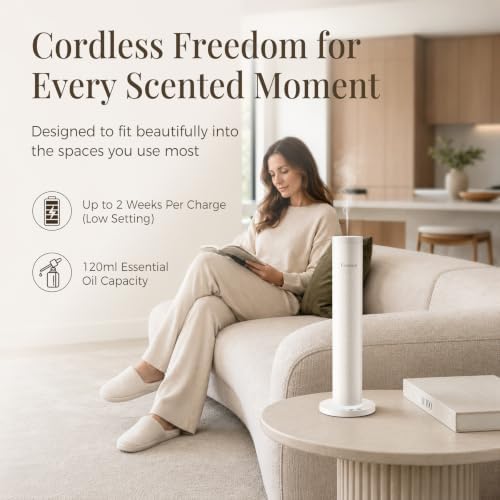 Waterless Essential Oil Diffuser with 5 Oils Starter Kit, Cold Air - Image 6