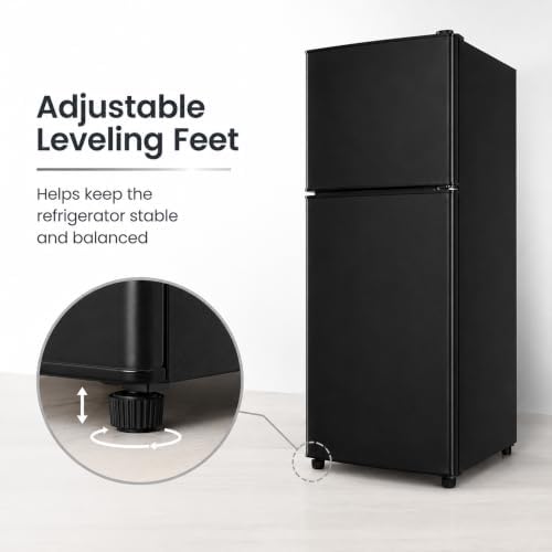 6.5 Cu.Ft Mini Fridge with Freezer, 2-Door Compact Refrigerator for Dorm/Office/Bedroom, Energy Efficient & Quiet, Silver - Image 6