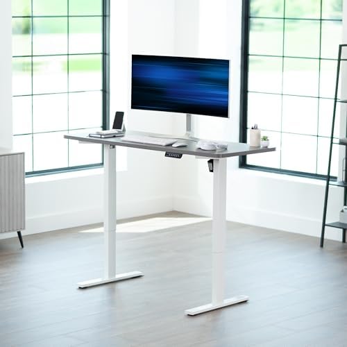 VIVO Dark Gray 60 x 24 in Standing Desk, DESK-KIT-1W6G - Image 2
