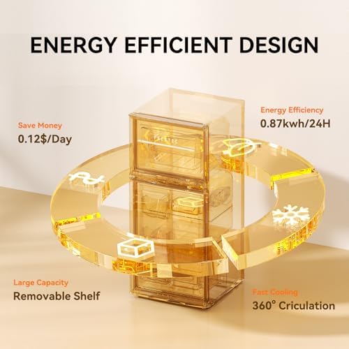 4.7 Cu.Ft Small Refrigerator with Freezer, Small Fridge with Top Freezer, for Dorm, Bedroom, Apartment, and Office, Double Door,black - Image 3