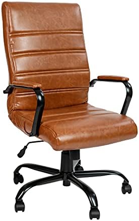 Flash Furniture LeatherSoft Executive Office Chair, Brown/Black by FlashFurniture