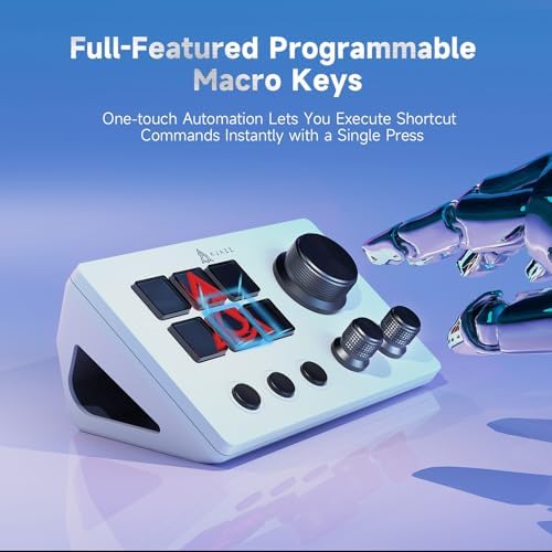 AJAZZ Macro Keypad Stream Controller Deck Gaming Streaming Shortcut Keyboard, 6 Programmable Keys Customizable Visual AI Pad USB Soundboard for YouTube, Desk Office Setup, Laptop, PC, Mac [Macintosh] - Image 4