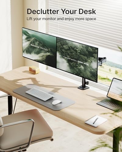 monTEK Heavy-Duty Dual Monitor Stand for 17-32", 22 lbs Each - Image 6