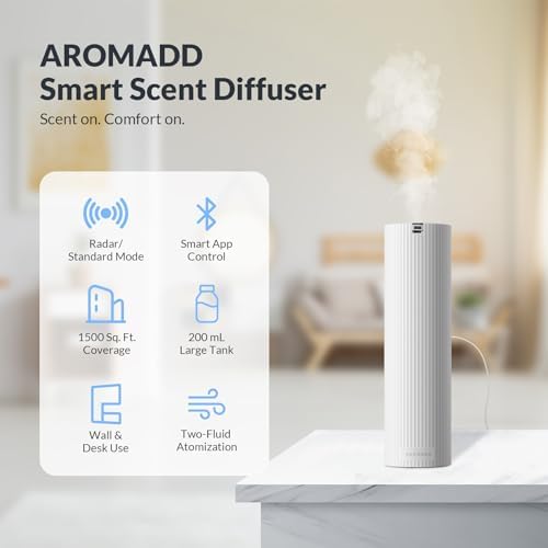 Aromadd Auto Mode Scent Diffuser Starter Kit with Cold Air Tech, White - Image 3