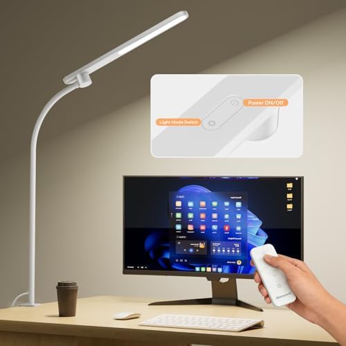 Honeywell HJ2 Clip On LED Desk Lamp with Clamp, Adjustable Reading Light - Image 4