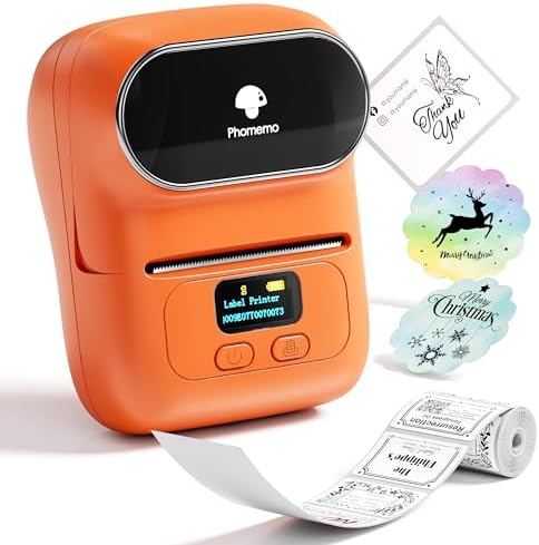 Phomemo Label Maker Machine, Portable Thermal Label Printer with Display by Phomemo